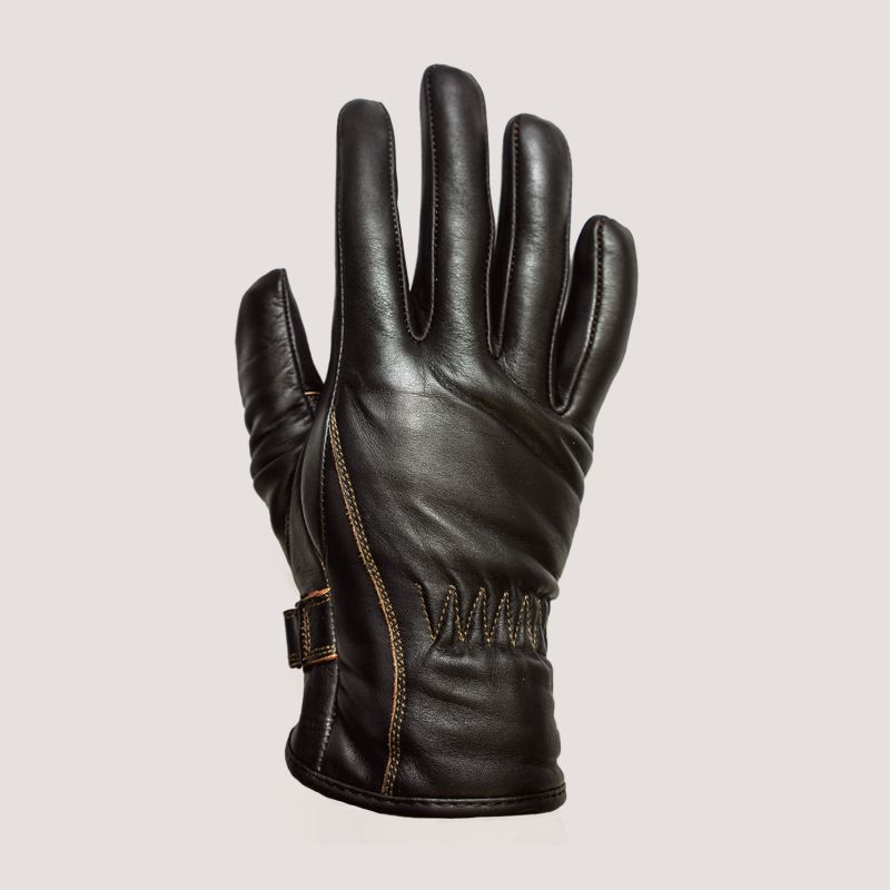 Gants de Conduite Homme Racing Cuir noir et rouge Glove Story