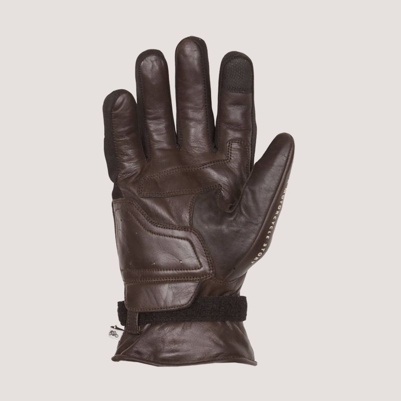 Gants Helstons Eagle été cuir gold marron, gants moto vintage