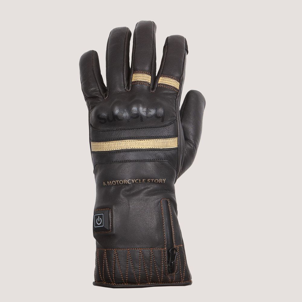 Helstons - Gants chauffants Curtis Heating Noir / Gris