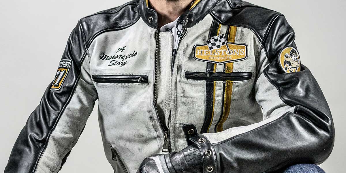 HELSTONS - Blouson moto homme Jersey Tissu